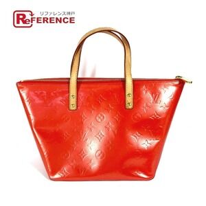 Louis Vuitton Vernis Patent Bellevue handbag tote bag Orange Sunset